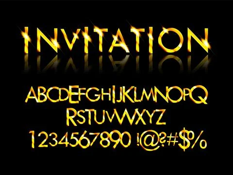 Gold Grand Opening text effect Stock Illustration