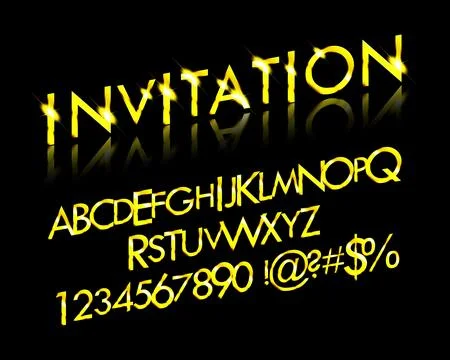 Gold Grand Opening text effect Stock Illustration