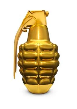 Gold grenade Иллюстрация