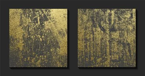 Gold grunge texture to create distressed effect. Illustration