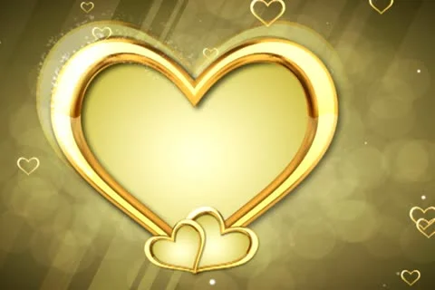 Gold Hearts Background 02 Stock Footage 10873700
