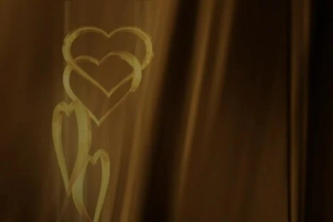 Gold Hearts Intro Video stock 335133