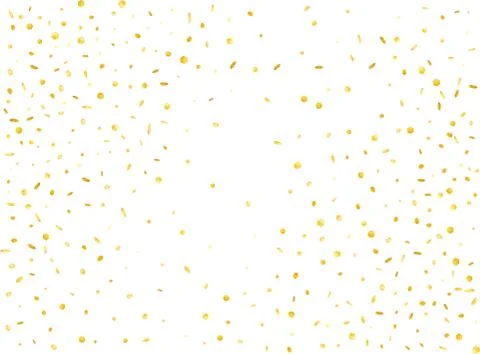 Gold hexagonal 3d confetti digital. Stock Illustration
