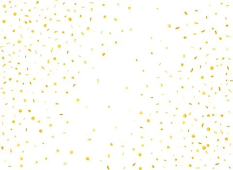 Gold hexagonal 3d confetti digital. Stock Illustration