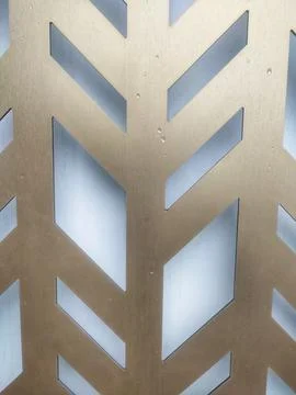 Gold hexagonal pattern, background, metal Stock Photos