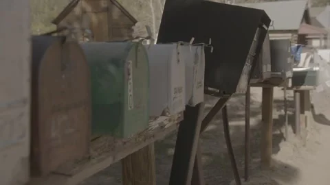 Gold Hill postboxes/mailbox Stock Footage 244705616