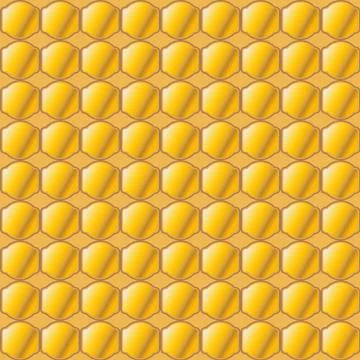 Gold honeycomb seamless pattern vector background template Stock Illustration