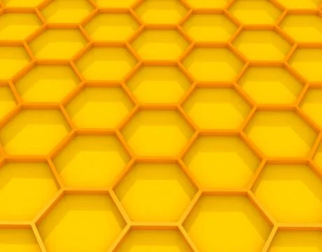 Gold honeycombs Stock Illustration