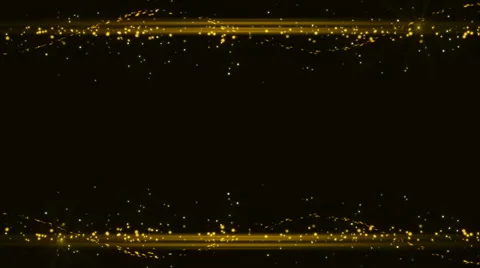 Gold horizontal frame and black background Vidéo 36677962