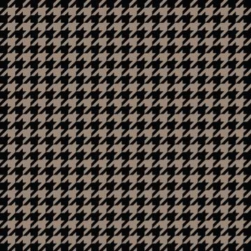 Gold houndstooth pattern vector. Classical checkered textile design. Stock Illustration