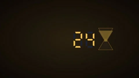 Gold Hourglass Countdown Timer 30 Seconds for events presentations Stock Footage 342629600