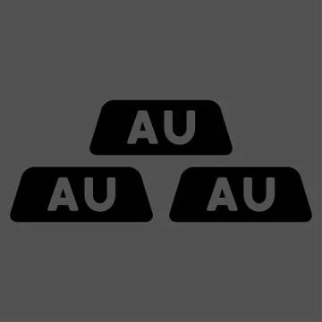 Gold Icon from Commerce Set Illustrazione stock