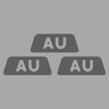 Gold Icon from Commerce Set Illustrazione stock