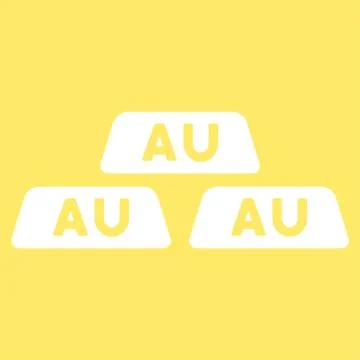 Gold Icon from Commerce Set Illustrazione stock