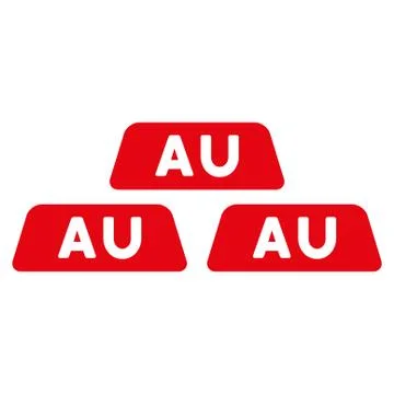 Gold Icon from Commerce Set Illustrazione stock