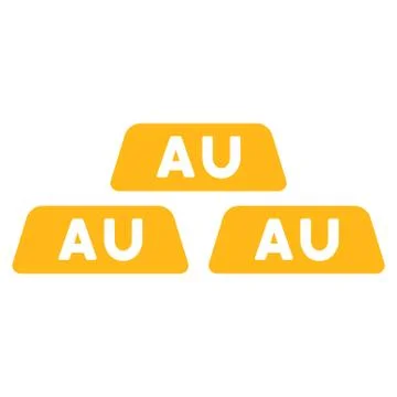Gold Icon from Commerce Set Illustrazione stock