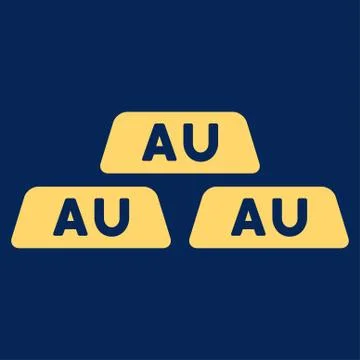 Gold Icon from Commerce Set Illustrazione stock