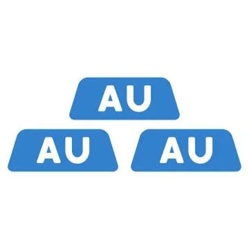 Gold Icon from Commerce Set Illustrazione stock