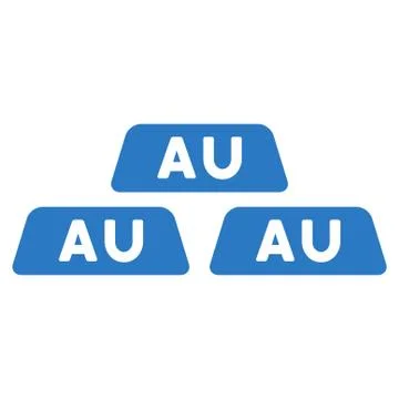 Gold Icon from Commerce Set Illustrazione stock