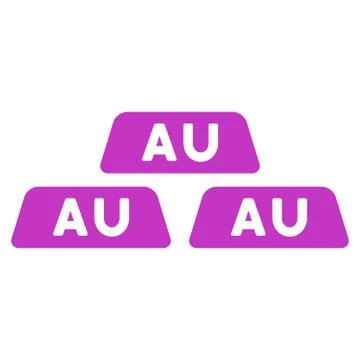 Gold Icon from Commerce Set Illustrazione stock