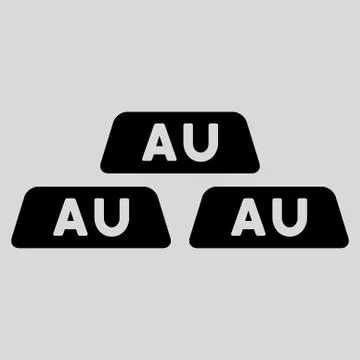 Gold Icon from Commerce Set Illustrazione stock