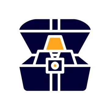 Gold icon solid orange black business symbol illustration. イラスト素材