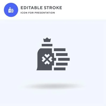 Gold icon vector, filled flat sign, solid pictogram isolated on white, logo i Stock Illustration