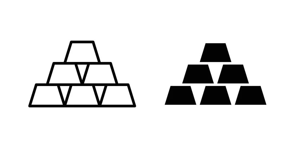 Gold icon for web projects 库存插图