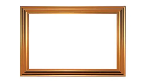 Gold image frame Stock Illustration