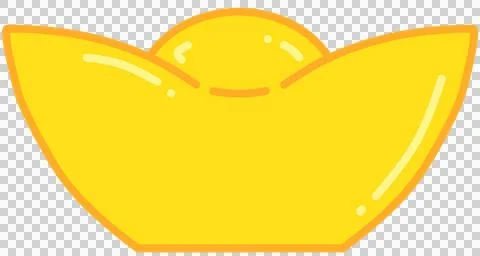 Gold ingot icon Stock Illustration