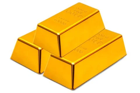 Gold ingot Stock Photos
