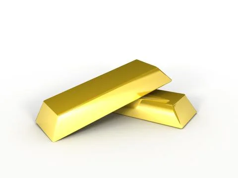 Gold ingots Stock Illustration