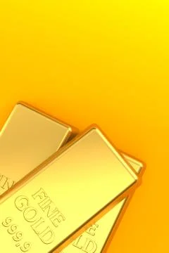 Gold ingots Stock Illustration