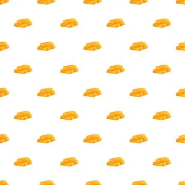 Gold ingots seamless pattern symbolizing wealth and investment Stock Illustration