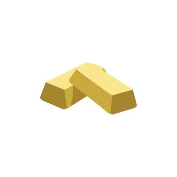 Gold Ingots Vector Illustration Stock Illustration