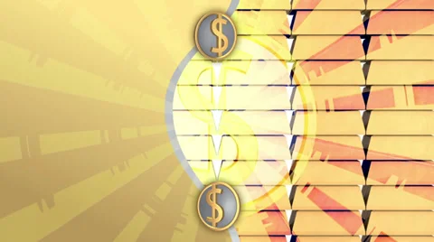 Gold investment background, loop Stock Footage 37354229