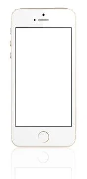 Gold iphone 5s with blank screen Stock Illustration
