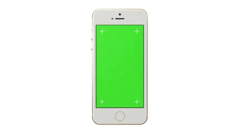 Gold iPhone 5s with luma matte Stock Footage 36301346