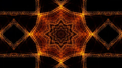 Gold kaleida for a Vj Stock-Footage 48802836