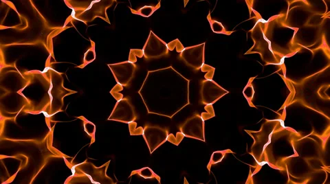 Gold kaleidoscope background Stock Footage 32010779