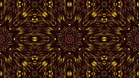 Gold kaleidoscope Background, Loop Stock Footage 137631540