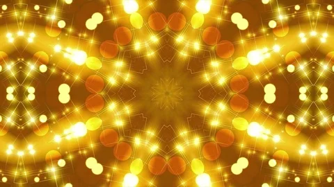 Gold Kaleidoscope Video stock 83218967