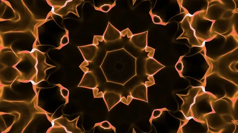 Gold kaleidoscope motion background Stock Footage 30767983