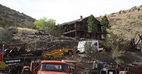 The Gold King Mine and Ghost Town in Jerome, Arizona Stock Footage 112732689