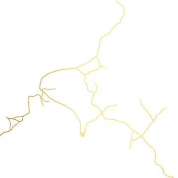 Gold kintsugi crack vector card on white background. Golden texture. Stock Illustration