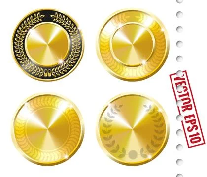 Gold labels Stock Illustration