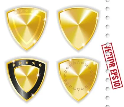 Gold Labels Stock Illustration