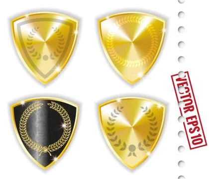 Gold Labels Stock Illustration