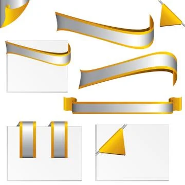 Gold labels Stock Illustration