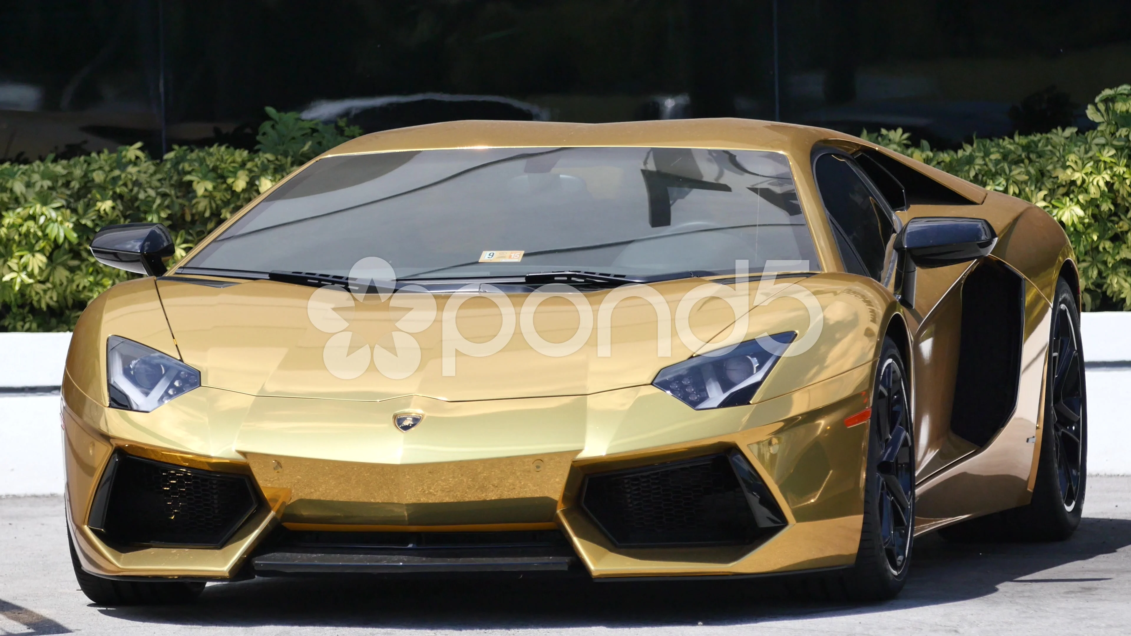 Gold Lamborghini | Stock Video | Pond5
